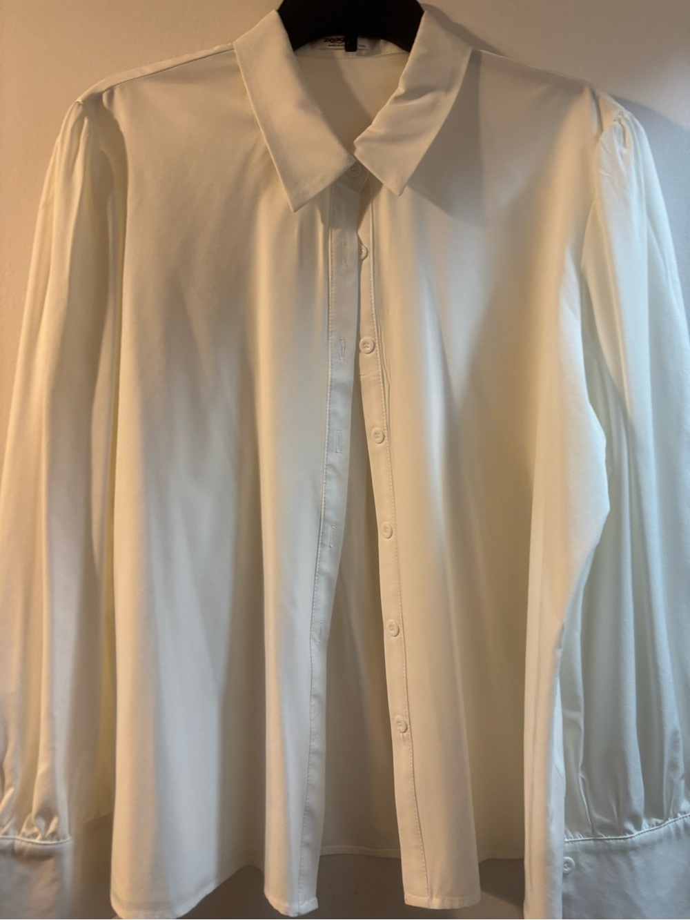 zeagoo Ivory Long-Sleeve Button Down Shirt